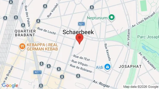 Apartments for rent i Brussels Schaarbeek - kort over placeringen