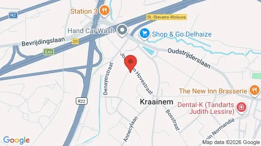 Apartments for rent i Kraainem - kort over placeringen