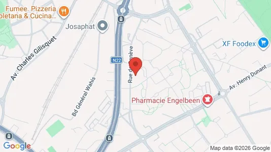 Apartments for rent i Brussels Evere - kort over placeringen