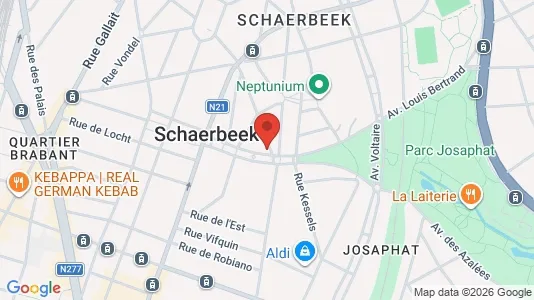 Apartments for rent i Brussels Schaarbeek - kort over placeringen
