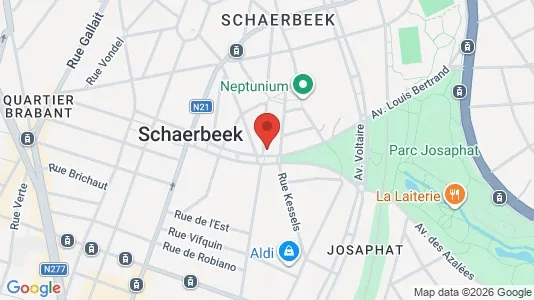 Apartments for rent i Brussels Schaarbeek - kort over placeringen