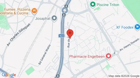 Apartments for rent i Brussels Evere - kort over placeringen