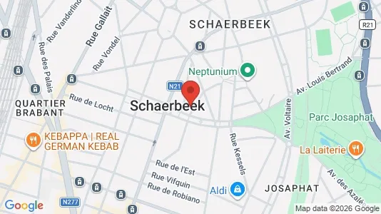 Apartments for rent i Brussels Schaarbeek - kort over placeringen