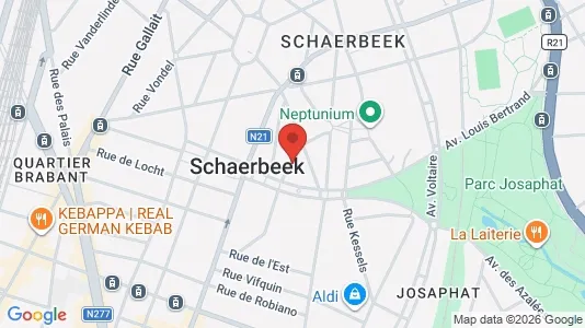 Apartments for rent i Brussels Schaarbeek - kort over placeringen