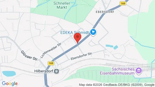 Apartments for rent i Chemnitz - kort over placeringen