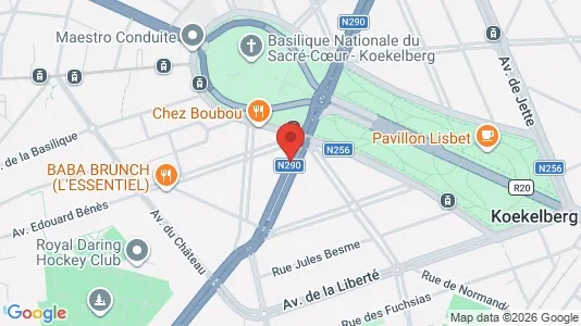 Apartments for rent i Brussels Koekelberg - kort over placeringen