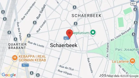 Apartments for rent i Brussels Schaarbeek - kort over placeringen
