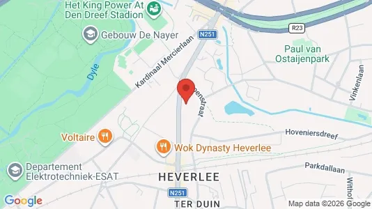 Apartments for rent i Leuven - kort over placeringen