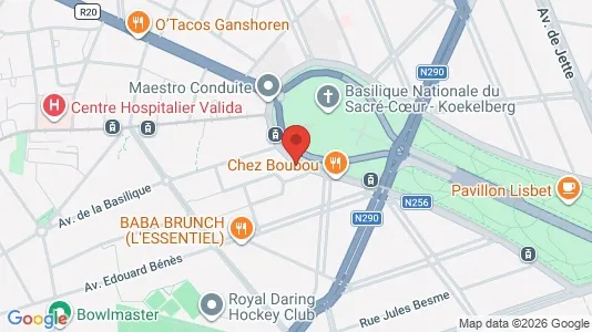 Apartments for rent i Brussels Koekelberg - kort over placeringen