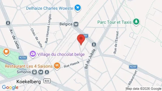 Apartments for rent i Brussels Sint-Jans-Molenbeek - kort over placeringen