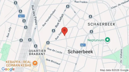 Apartments for rent i Brussels Schaarbeek - kort over placeringen