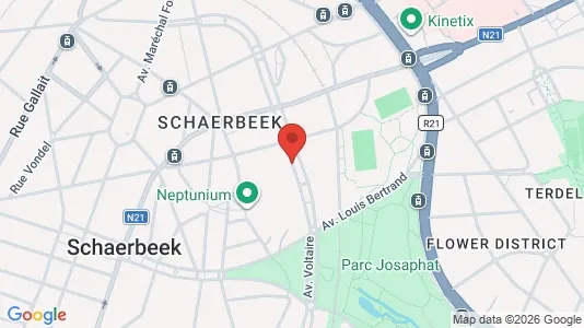 Apartments for rent i Brussels Schaarbeek - kort over placeringen