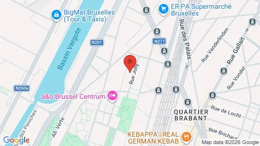 Apartments for rent i Brussels Schaarbeek - kort over placeringen