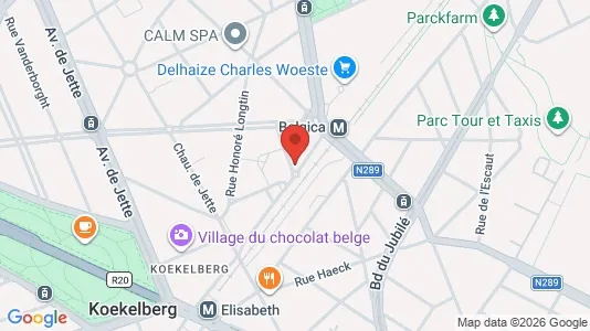 Apartments for rent i Brussels Jette - kort over placeringen