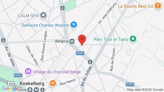 Apartments for rent i Brussels Sint-Jans-Molenbeek - kort over placeringen