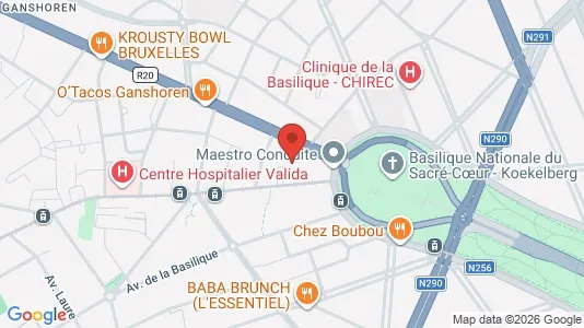 Apartments for rent i Brussels Ganshoren - kort over placeringen
