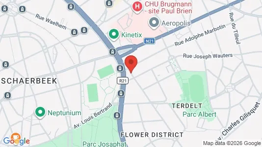 Apartments for rent i Brussels Schaarbeek - kort over placeringen