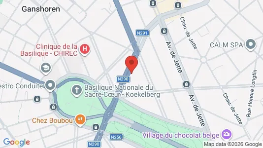 Apartments for rent i Brussels Ganshoren - kort over placeringen