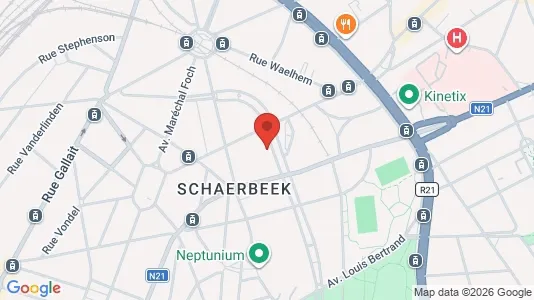 Apartments for rent i Brussels Schaarbeek - kort over placeringen