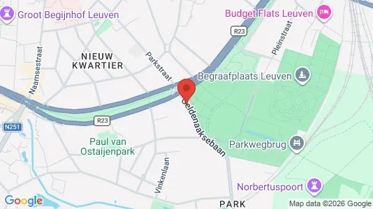Apartments for rent i Leuven - kort over placeringen