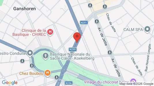 Apartments for rent i Brussels Ganshoren - kort over placeringen