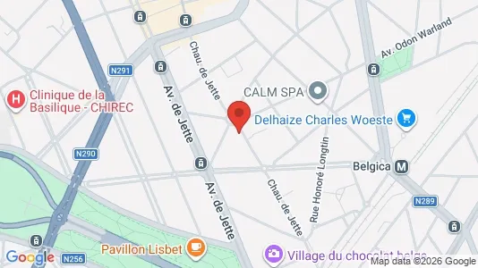 Apartments for rent i Brussels Jette - kort over placeringen