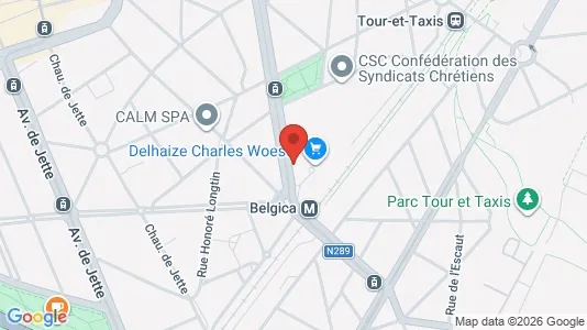 Apartments for rent i Brussels Jette - kort over placeringen