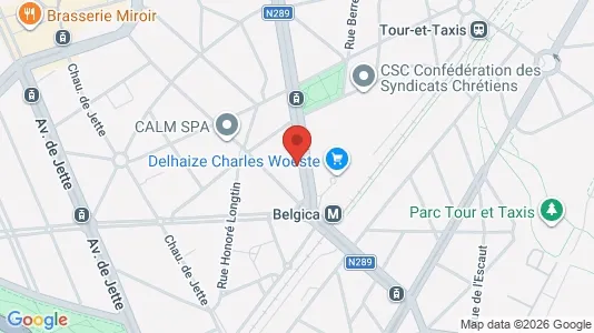 Apartments for rent i Brussels Jette - kort over placeringen