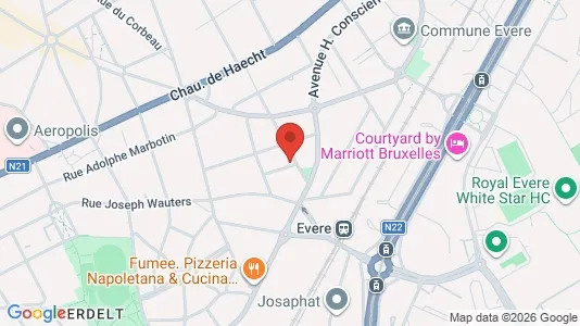 Apartments for rent i Brussels Evere - kort over placeringen