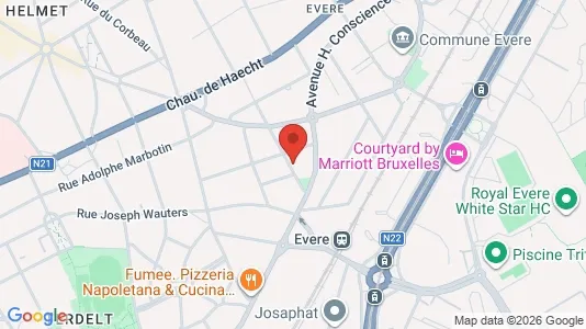 Apartments for rent i Brussels Evere - kort over placeringen