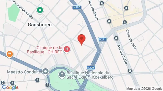 Apartments for rent i Brussels Ganshoren - kort over placeringen