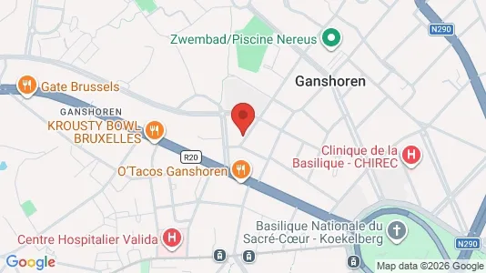 Apartments for rent i Brussels Ganshoren - kort over placeringen