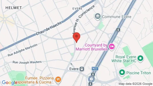 Apartments for rent i Brussels Evere - kort over placeringen