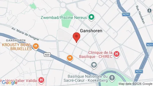 Apartments for rent i Brussels Ganshoren - kort over placeringen