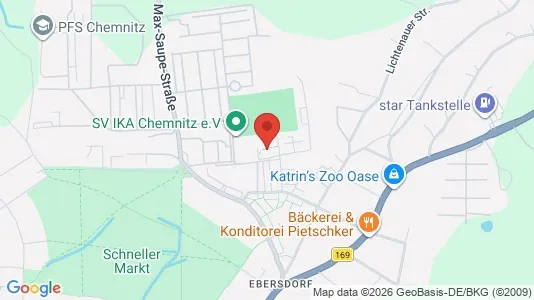 Apartments for rent i Chemnitz - kort over placeringen