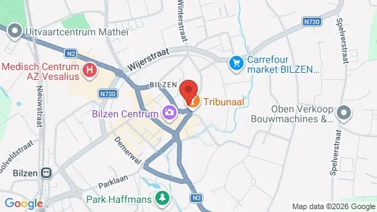 Apartments for rent i Bilzen - kort over placeringen