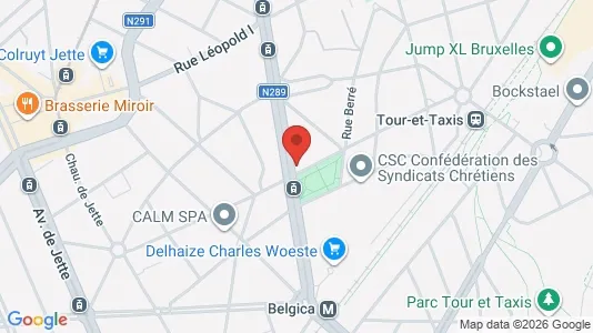 Apartments for rent i Brussels Jette - kort over placeringen