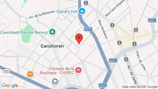 Apartments for rent i Brussels Ganshoren - kort over placeringen