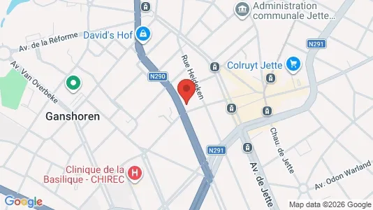 Apartments for rent i Brussels Ganshoren - kort over placeringen