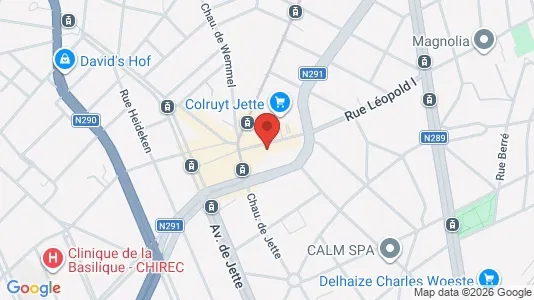 Apartments for rent i Brussels Jette - kort over placeringen