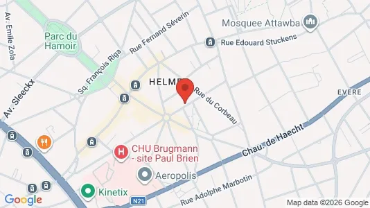 Apartments for rent i Brussels Evere - kort over placeringen