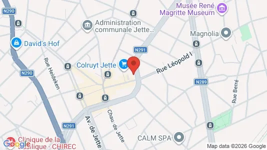 Apartments for rent i Brussels Jette - kort over placeringen