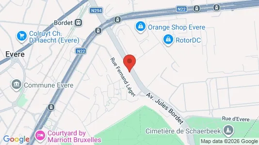 Apartments for rent i Brussels Evere - kort over placeringen