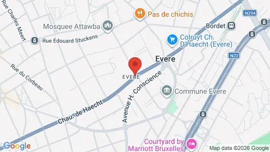 Apartments for rent i Brussels Evere - kort over placeringen