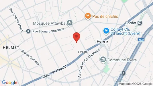Apartments for rent i Brussels Evere - kort over placeringen