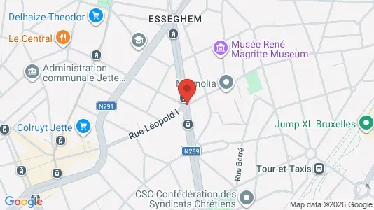 Apartments for rent i Brussels Jette - kort over placeringen