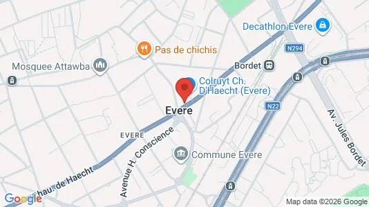 Apartments for rent i Brussels Evere - kort over placeringen