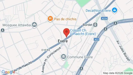 Apartments for rent i Brussels Evere - kort over placeringen