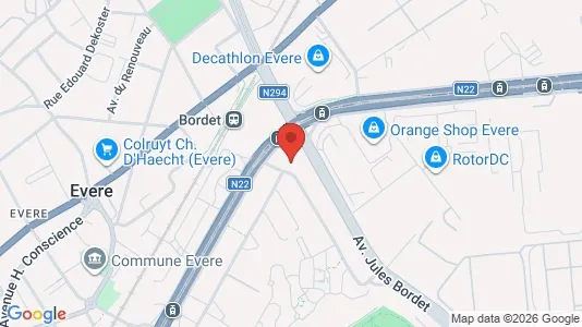 Apartments for rent i Brussels Evere - kort over placeringen