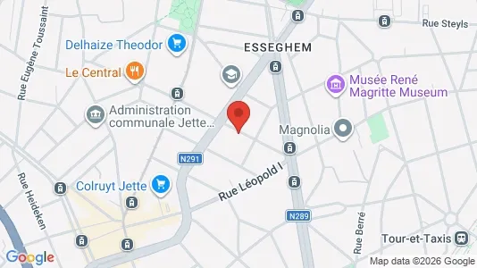 Apartments for rent i Brussels Jette - kort over placeringen